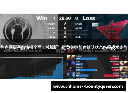 焦点赛事赛前情报全面汇总解析与胜负关键前瞻球队状态伤停战术走势
